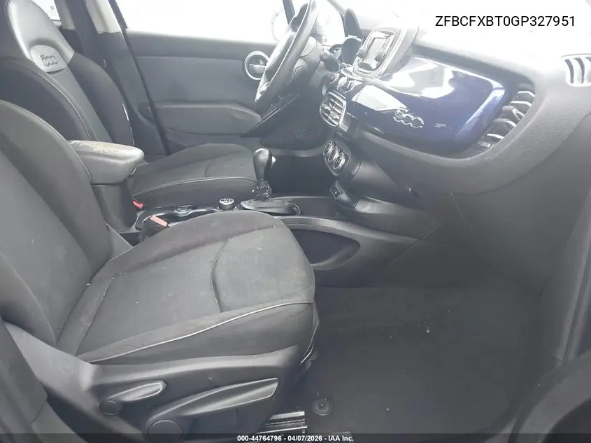 2016 Fiat 500X Easy VIN: ZFBCFXBT0GP327951 Lot: 44764796