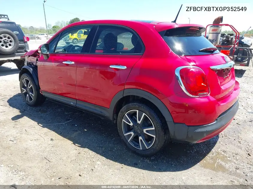 2016 Fiat 500X Easy VIN: ZFBCFXBTXGP352549 Lot: 44782398