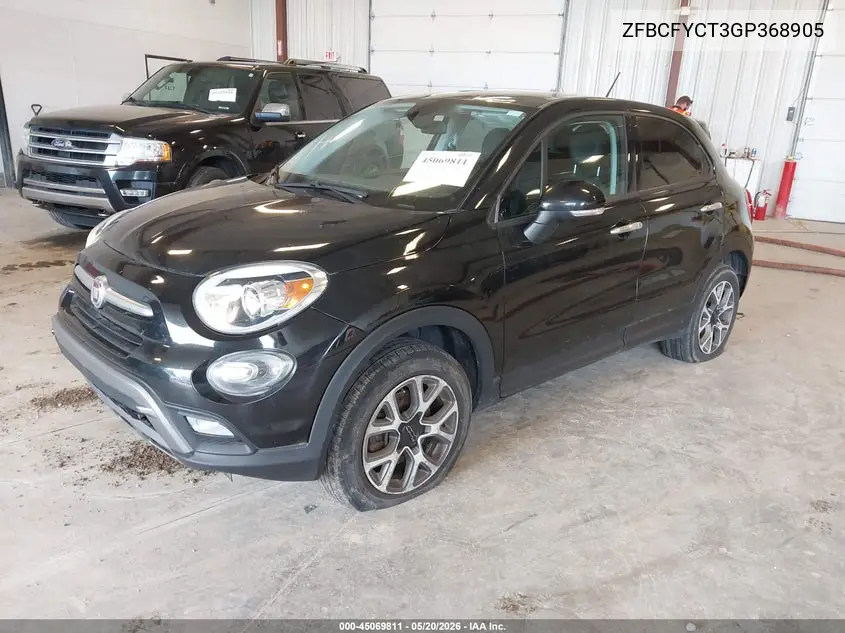 2016 Fiat 500X Trekking VIN: ZFBCFYCT3GP368905 Lot: 45069811