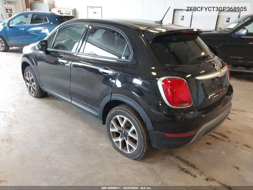 2016 Fiat 500X Trekking VIN: ZFBCFYCT3GP368905 Lot: 45069811