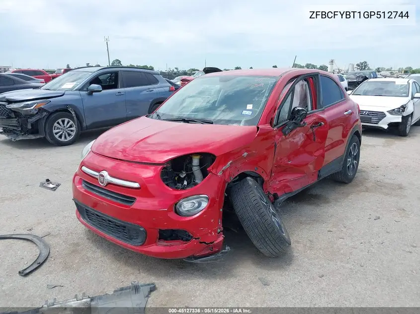 2016 Fiat 500X Easy VIN: ZFBCFYBT1GP512744 Lot: 45127336