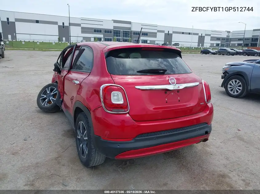 2016 Fiat 500X Easy VIN: ZFBCFYBT1GP512744 Lot: 45127336