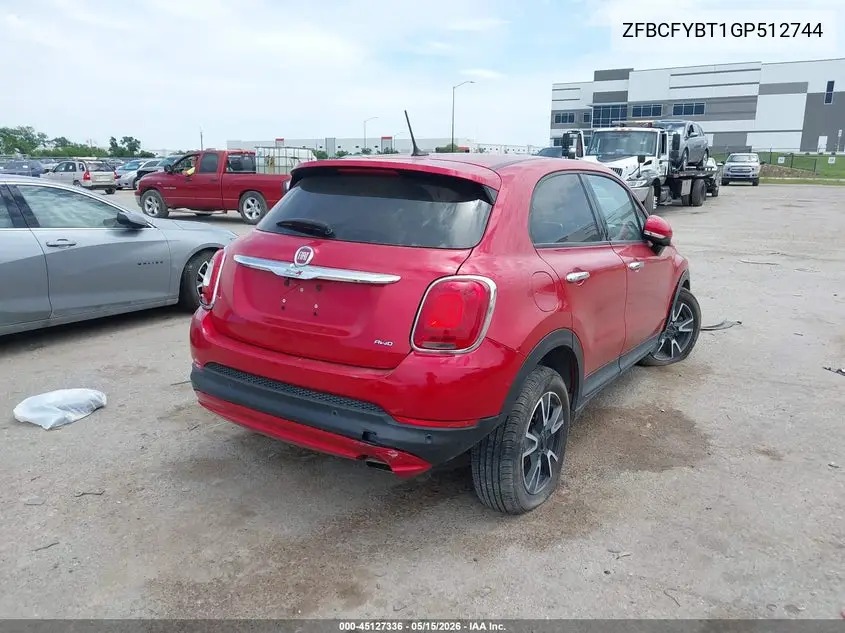 2016 Fiat 500X Easy VIN: ZFBCFYBT1GP512744 Lot: 45127336