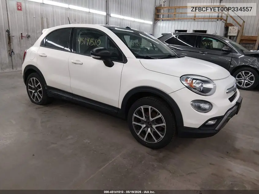 2016 Fiat 500X Trekking Plus VIN: ZFBCFYET0GP334557 Lot: 45141510