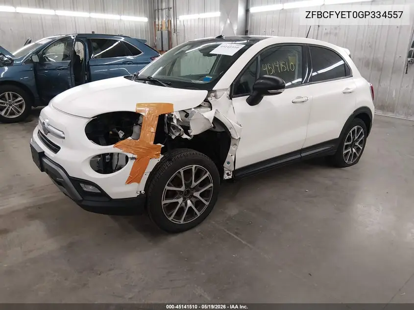 2016 Fiat 500X Trekking Plus VIN: ZFBCFYET0GP334557 Lot: 45141510