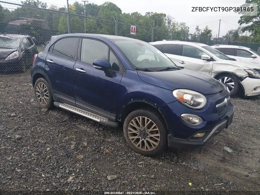 2016 Fiat 500X Trekking VIN: ZFBCFYCT9GP381965 Lot: 45145547