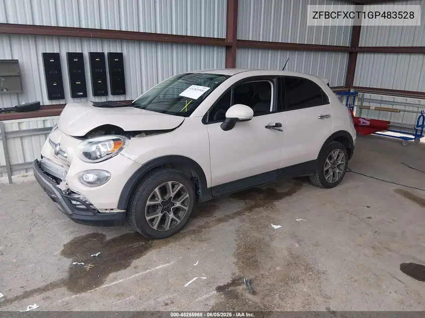 2016 Fiat 500X Trekking VIN: ZFBCFXCT1GP483528 Lot: 45285968