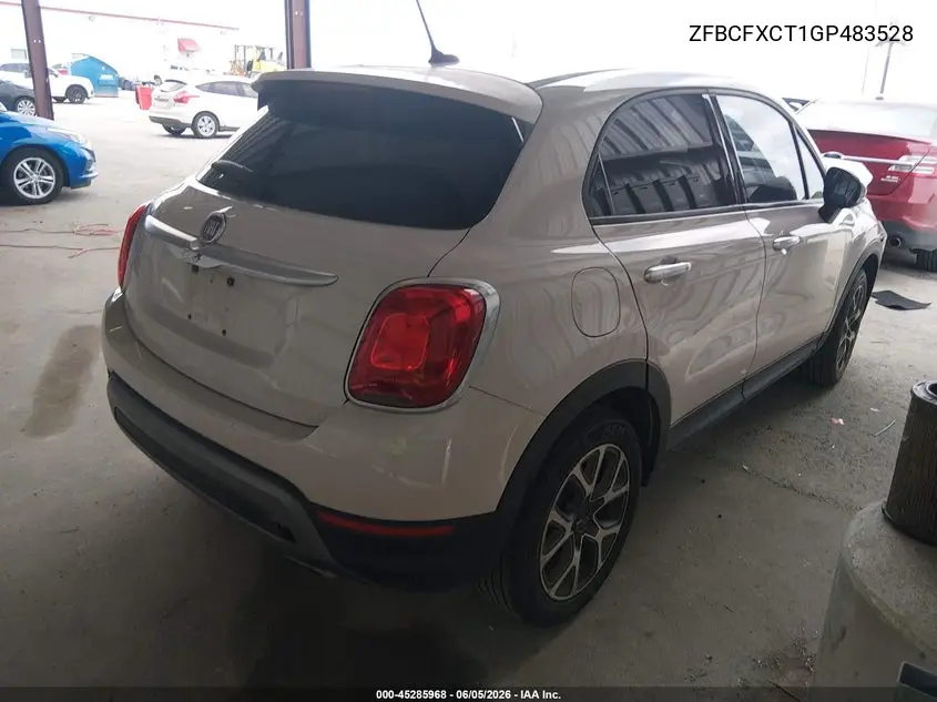 2016 Fiat 500X Trekking VIN: ZFBCFXCT1GP483528 Lot: 45285968