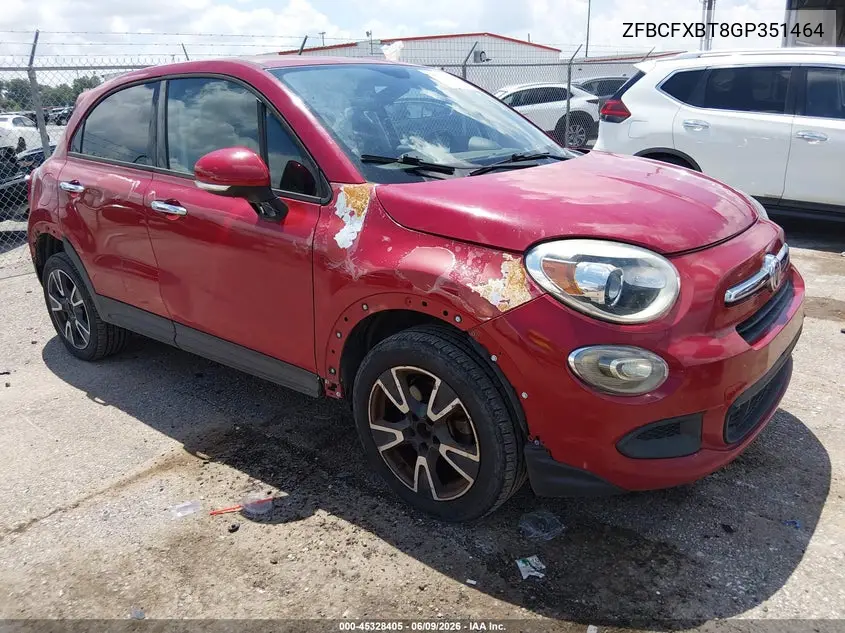 2016 Fiat 500X Easy VIN: ZFBCFXBT8GP351464 Lot: 45328405