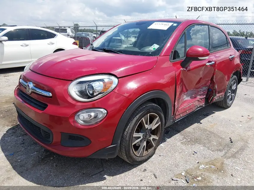 2016 Fiat 500X Easy VIN: ZFBCFXBT8GP351464 Lot: 45328405