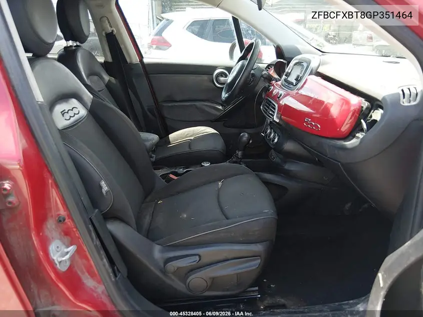 2016 Fiat 500X Easy VIN: ZFBCFXBT8GP351464 Lot: 45328405