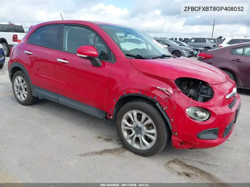2016 Fiat 500X Easy VIN: ZFBCFXBT8GP408052 Lot: 45344625