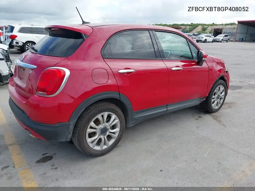 2016 Fiat 500X Easy VIN: ZFBCFXBT8GP408052 Lot: 45344625