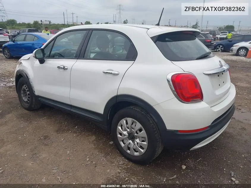 2016 Fiat 500X Pop VIN: ZFBCFXATXGP382362 Lot: 45406748