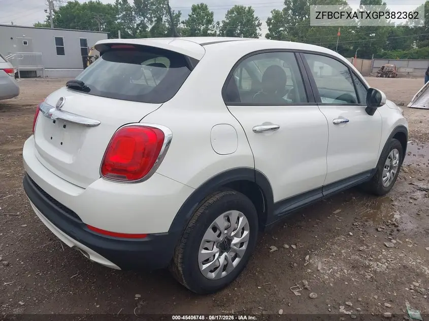 2016 Fiat 500X Pop VIN: ZFBCFXATXGP382362 Lot: 45406748