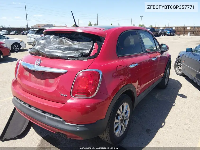 2016 Fiat 500X Easy VIN: ZFBCFYBT6GP357771 Lot: 45408374