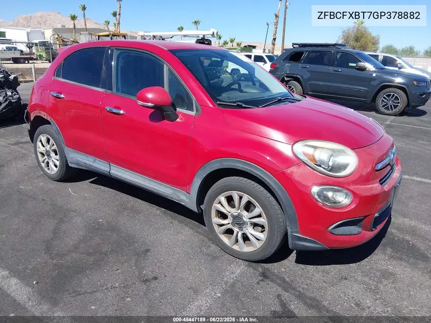 2016 Fiat 500X Easy VIN: ZFBCFXBT7GP378882 Lot: 45447189