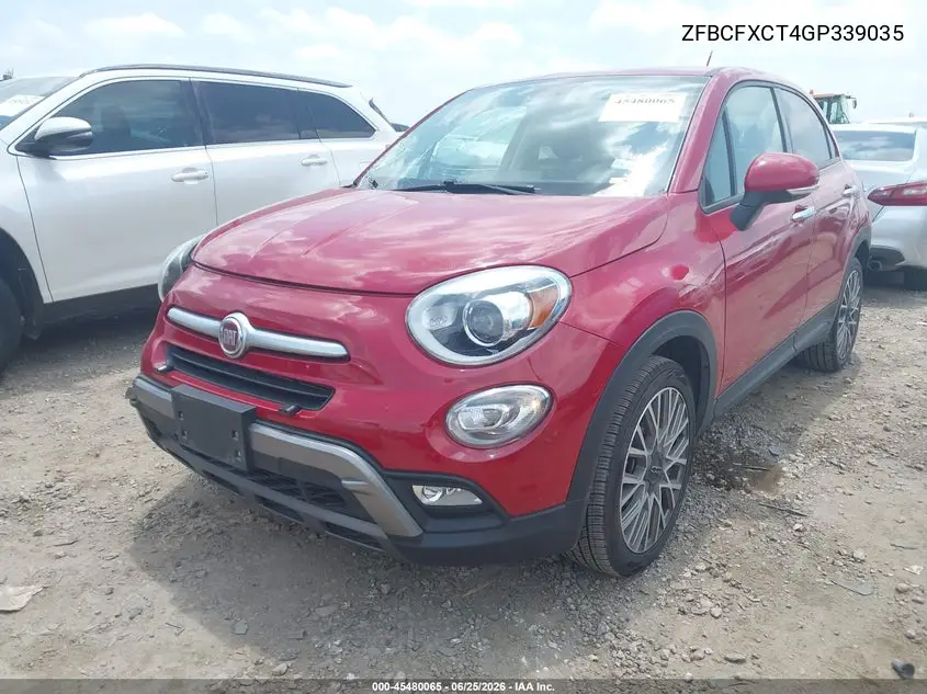 2016 Fiat 500X Trekking VIN: ZFBCFXCT4GP339035 Lot: 45480065