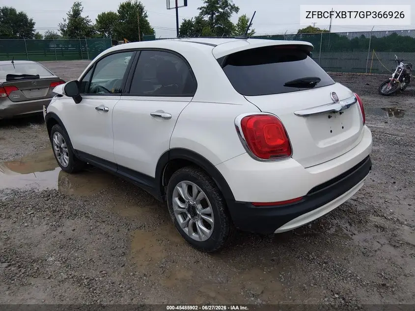 2016 Fiat 500X Easy VIN: ZFBCFXBT7GP366926 Lot: 45485902