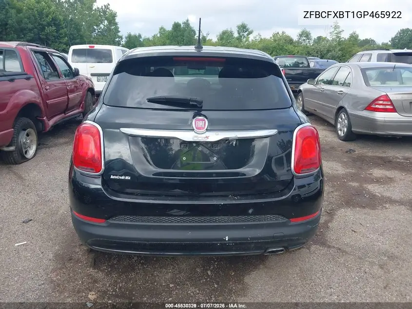 2016 Fiat 500X Easy VIN: ZFBCFXBT1GP465922 Lot: 45530329