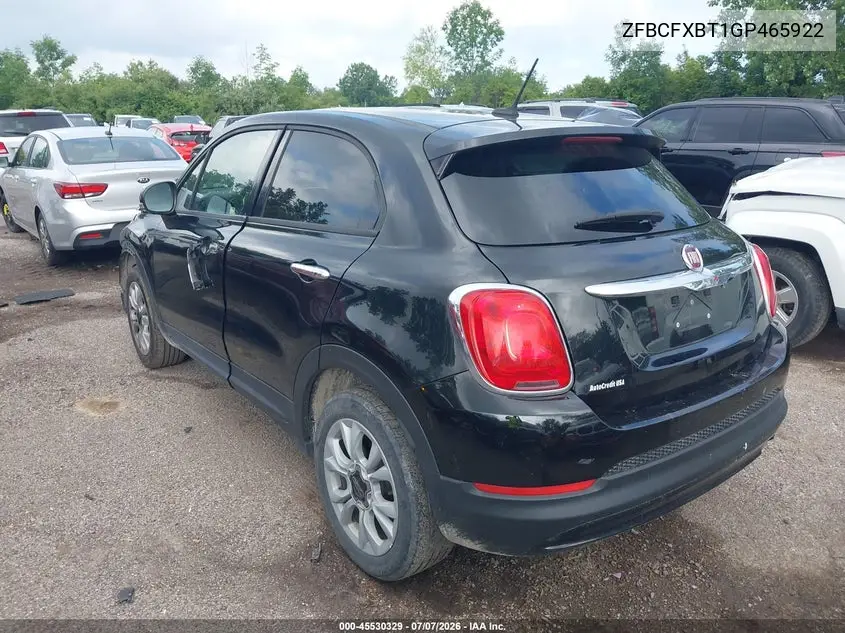 2016 Fiat 500X Easy VIN: ZFBCFXBT1GP465922 Lot: 45530329