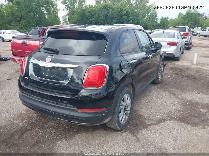2016 Fiat 500X Easy VIN: ZFBCFXBT1GP465922 Lot: 45530329