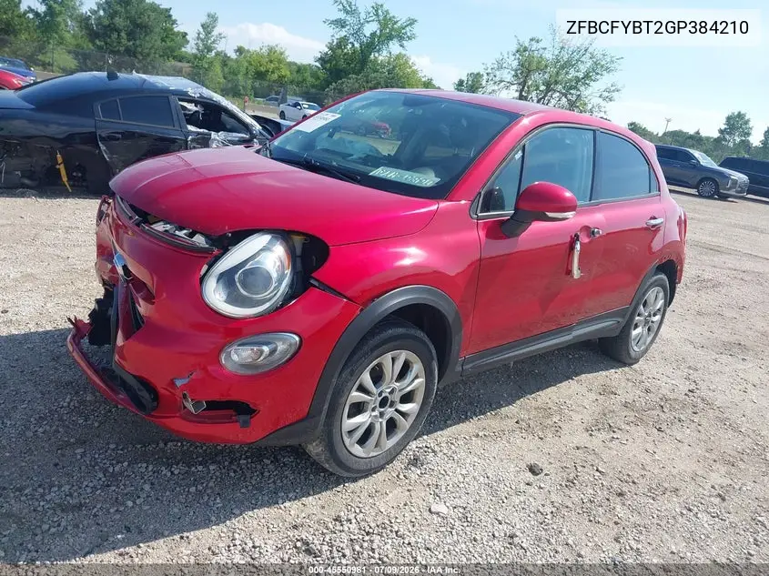 2016 Fiat 500X Easy VIN: ZFBCFYBT2GP384210 Lot: 45550981