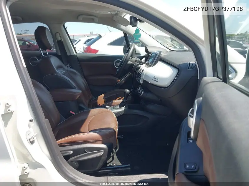 2016 Fiat 500X Lounge VIN: ZFBCFYDT7GP377198 Lot: 45553010