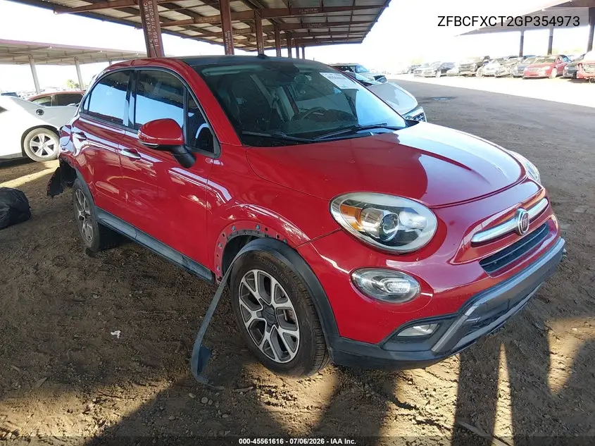 2016 Fiat 500X Trekking VIN: ZFBCFXCT2GP354973 Lot: 45561616