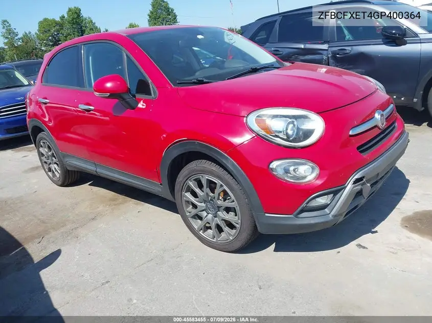2016 Fiat 500X Trekking Plus VIN: ZFBCFXET4GP400364 Lot: 45583455