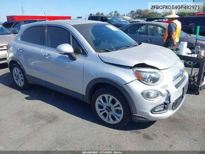 2016 Fiat 500X Lounge VIN: ZFBCFXDT4GP482971 Lot: 45623843