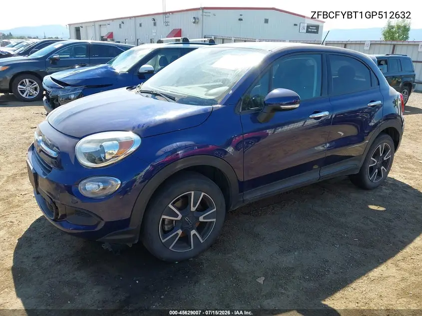 2016 Fiat 500X Easy VIN: ZFBCFYBT1GP512632 Lot: 45629007