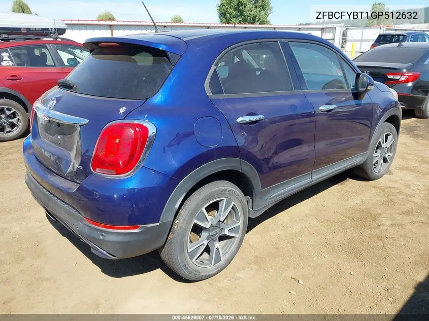 2016 Fiat 500X Easy VIN: ZFBCFYBT1GP512632 Lot: 45629007