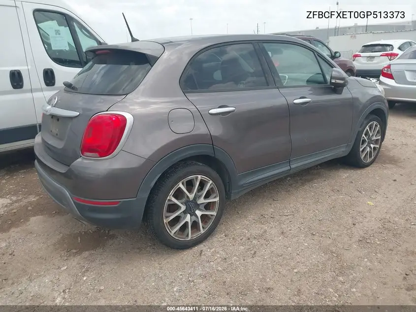 2016 Fiat 500X Trekking Plus VIN: ZFBCFXET0GP513373 Lot: 45643411