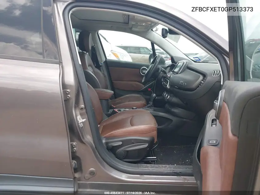 2016 Fiat 500X Trekking Plus VIN: ZFBCFXET0GP513373 Lot: 45643411