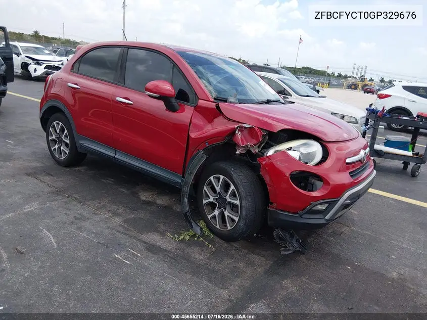 2016 Fiat 500X Trekking VIN: ZFBCFYCT0GP329676 Lot: 45655214