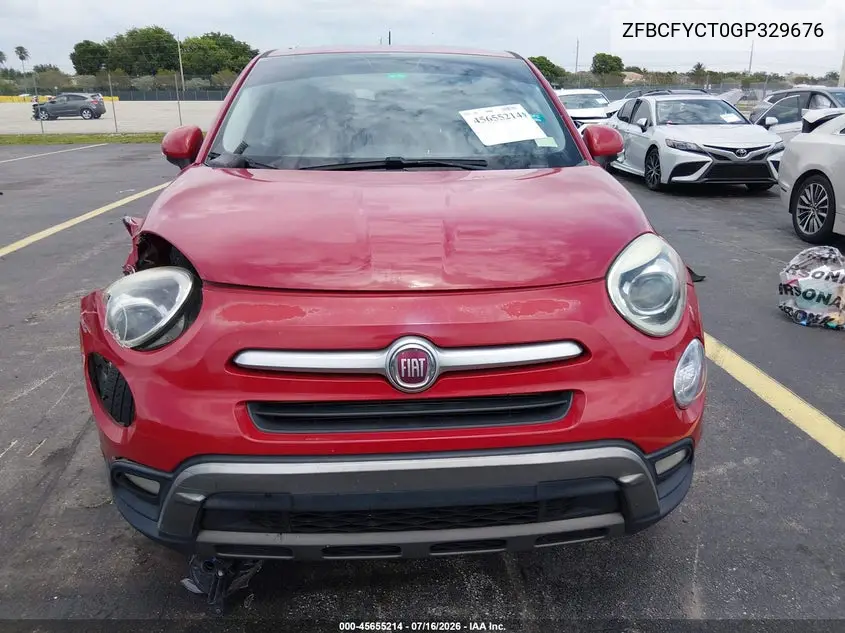 2016 Fiat 500X Trekking VIN: ZFBCFYCT0GP329676 Lot: 45655214