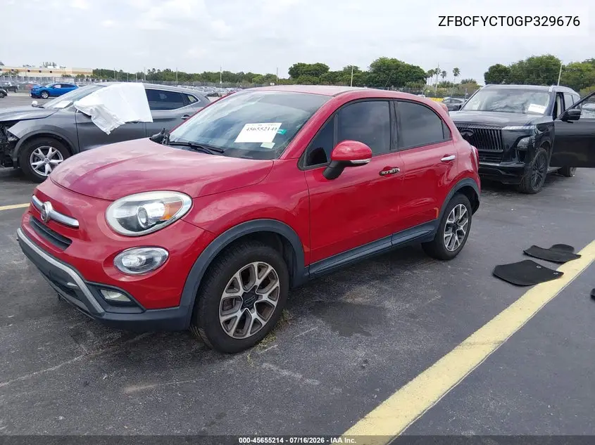 2016 Fiat 500X Trekking VIN: ZFBCFYCT0GP329676 Lot: 45655214