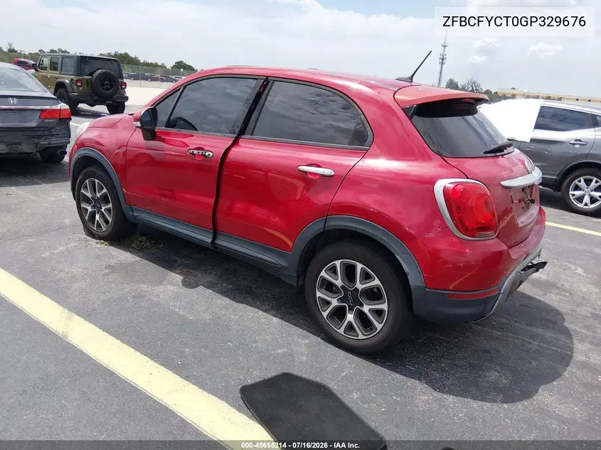 2016 Fiat 500X Trekking VIN: ZFBCFYCT0GP329676 Lot: 45655214