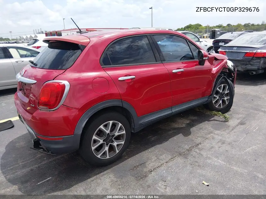 2016 Fiat 500X Trekking VIN: ZFBCFYCT0GP329676 Lot: 45655214