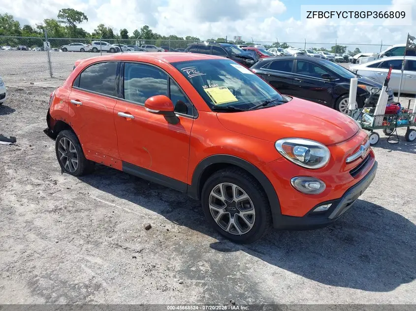 2016 Fiat 500X Trekking VIN: ZFBCFYCT8GP366809 Lot: 45668524