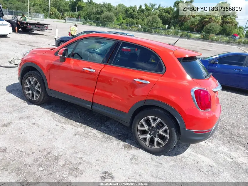 2016 Fiat 500X Trekking VIN: ZFBCFYCT8GP366809 Lot: 45668524
