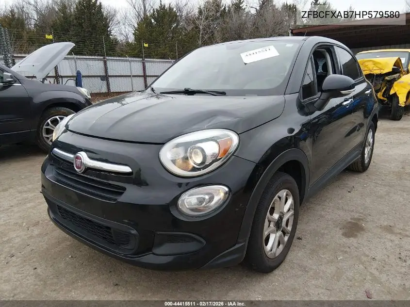 2017 Fiat 500X Pop Fwd VIN: ZFBCFXAB7HP579580 Lot: 44415511