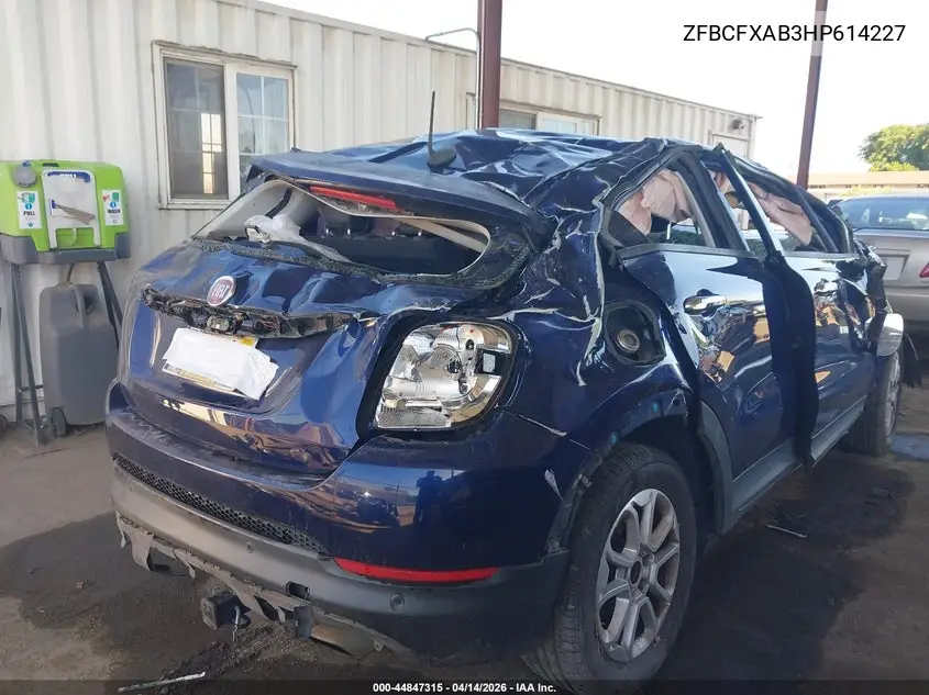 2017 Fiat 500X Pop Fwd VIN: ZFBCFXAB3HP614227 Lot: 44847315