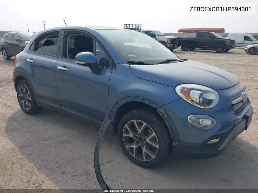 2017 Fiat 500X Trekking Fwd VIN: ZFBCFXCB1HP594301 Lot: 44993059