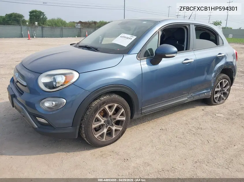 2017 Fiat 500X Trekking Fwd VIN: ZFBCFXCB1HP594301 Lot: 44993059