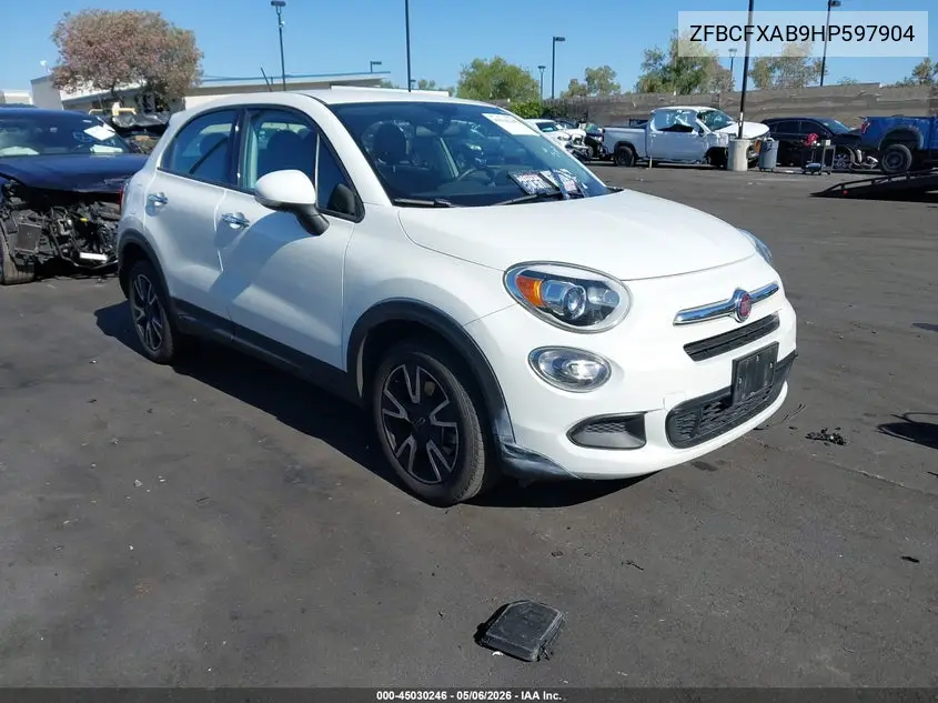 2017 Fiat 500X Pop Fwd VIN: ZFBCFXAB9HP597904 Lot: 45030246