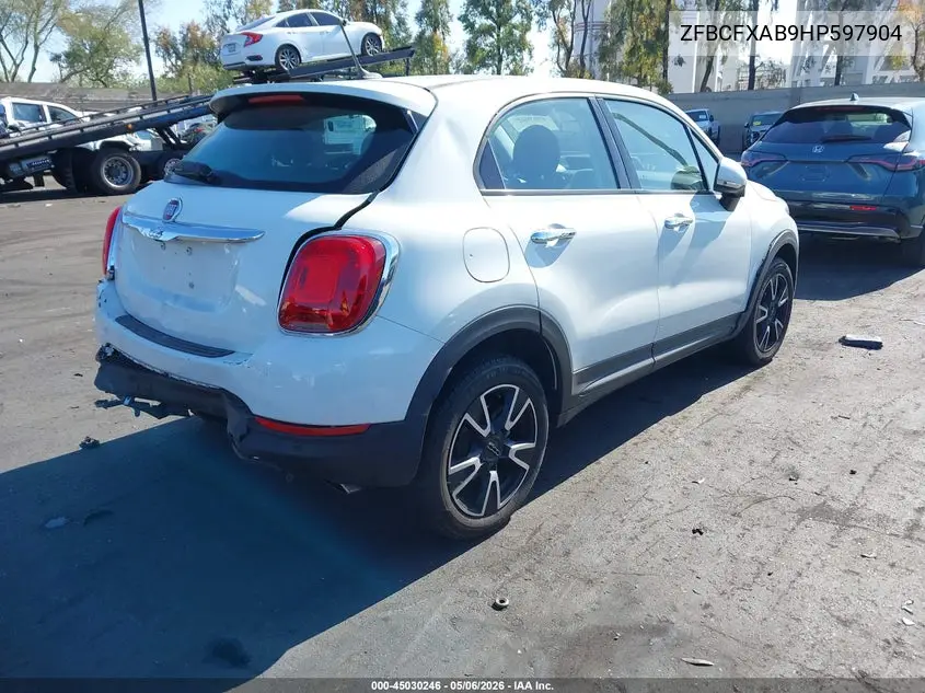 2017 Fiat 500X Pop Fwd VIN: ZFBCFXAB9HP597904 Lot: 45030246