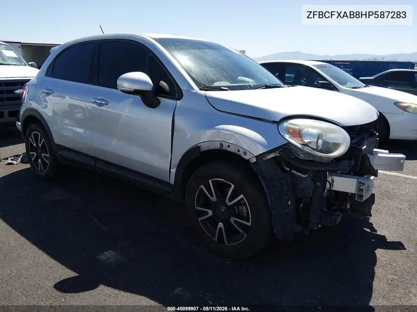 2017 Fiat 500X Pop Fwd VIN: ZFBCFXAB8HP587283 Lot: 45099907