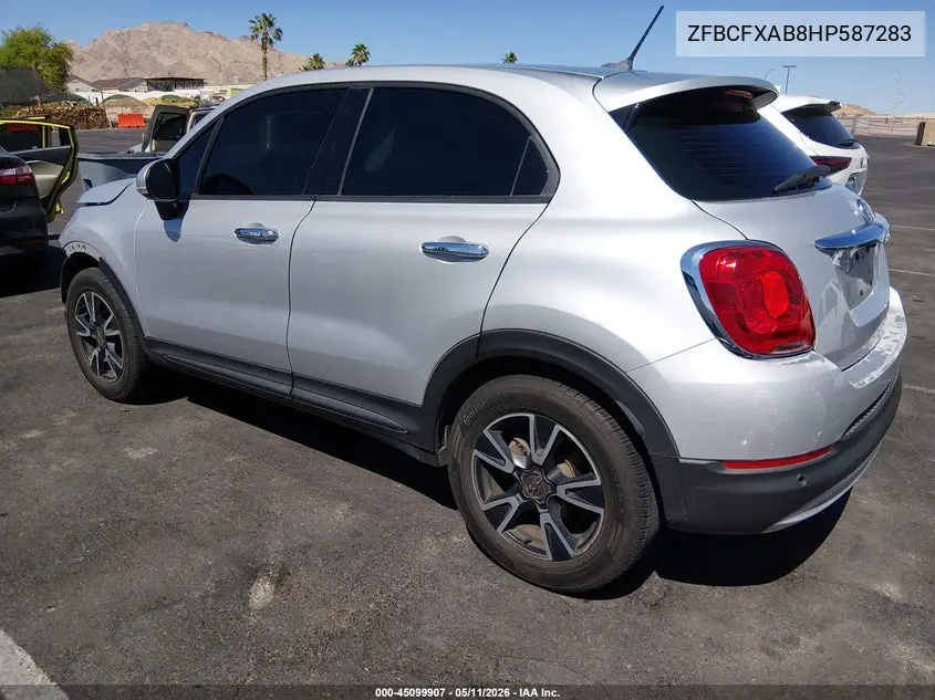 2017 Fiat 500X Pop Fwd VIN: ZFBCFXAB8HP587283 Lot: 45099907